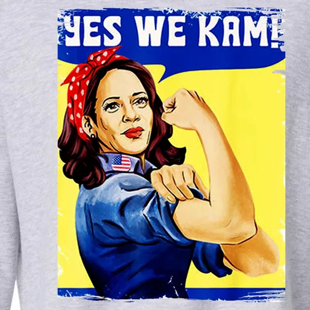 Yes We Kam Madam Harris Funny Cropped Pullover Crew