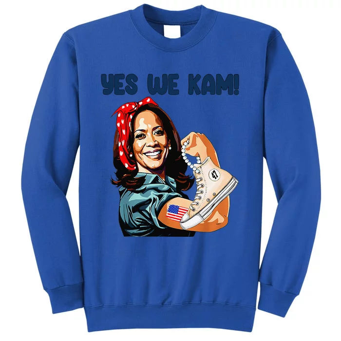 Yes We Kam Madam Harris Fun Chuck And Pearl Tall Sweatshirt