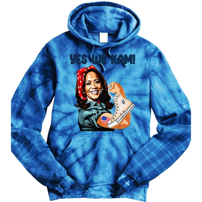 Yes We Kam Madam Harris Fun Chuck And Pearl Tie Dye Hoodie