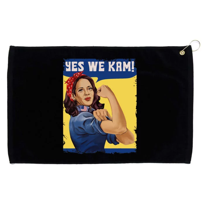 Yes We Kam Madam Harris Fun Grommeted Golf Towel