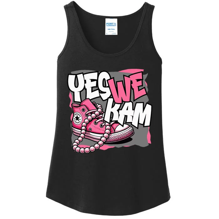 Yes We Kam Chucks And Pearls Ladies Essential Tank