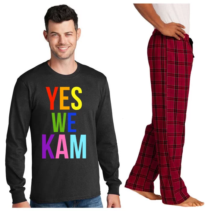 Yes We Kam Democrat Party Kamala Hariss Vote 2024 Long Sleeve Pajama Set