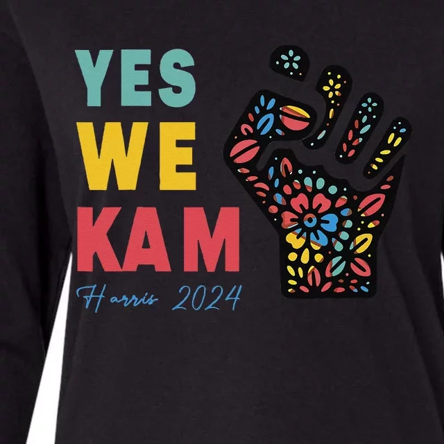 Yes We Kam Kamala Harris 2024 Womens Cotton Relaxed Long Sleeve T-Shirt