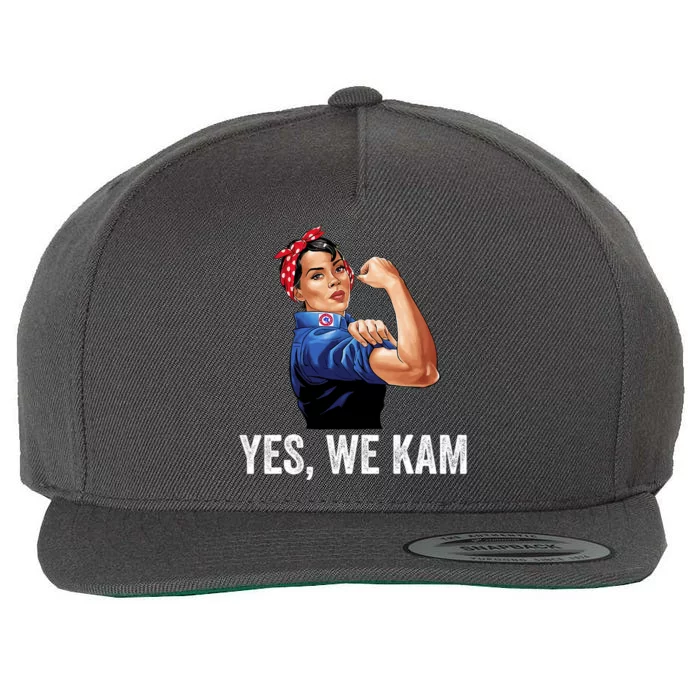 Yes We Kam 2024 Kamala Harris For President Elect Campaign Wool Snapback Cap