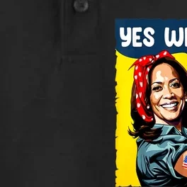 Yes We Kam Rosie The Riveter For President Kamala Harris Dry Zone Grid Performance Polo