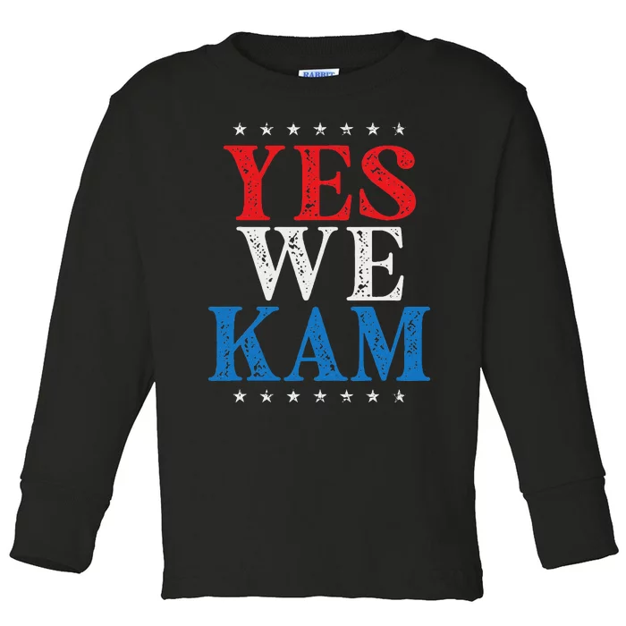 Yes We Kam Saying Quote Toddler Long Sleeve Shirt