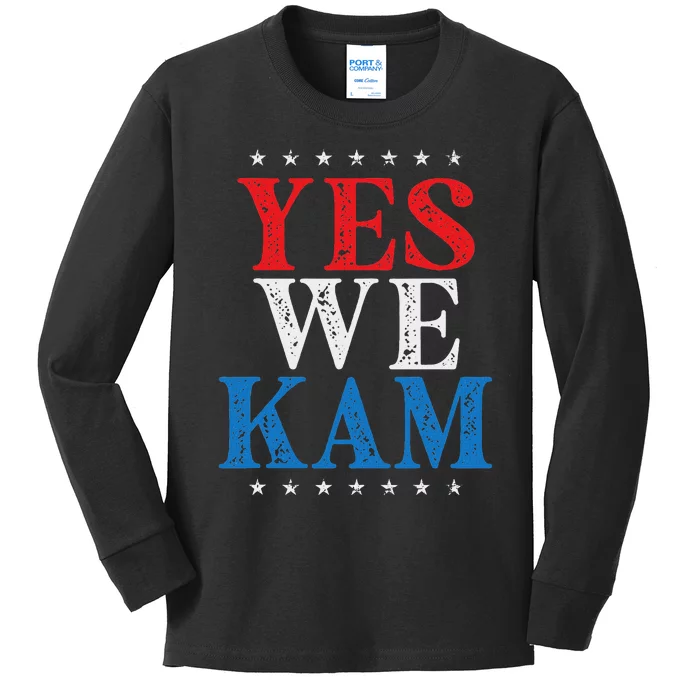 Yes We Kam Saying Quote Kids Long Sleeve Shirt