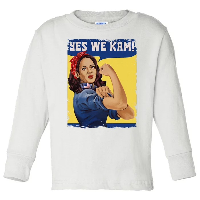 Yes We Kam Madam Harris Fun Toddler Long Sleeve Shirt