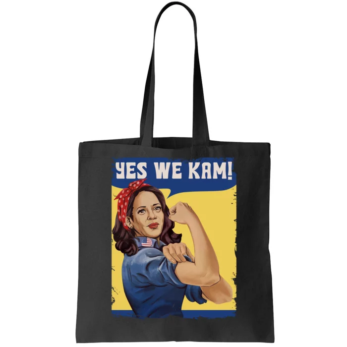 Yes We Kam! Inspirational Kamala Harris 2024 Tote Bag