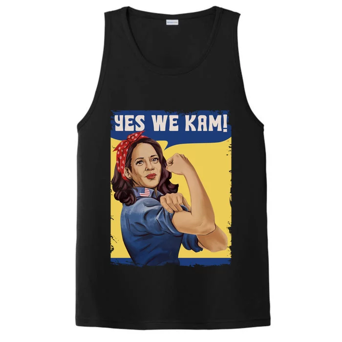 Yes We Kam! Inspirational Kamala Harris 2024 Performance Tank