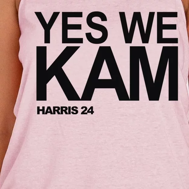 Yes We Kam Harris 2024 Pro Kamala Women's Knotted Racerback Tank