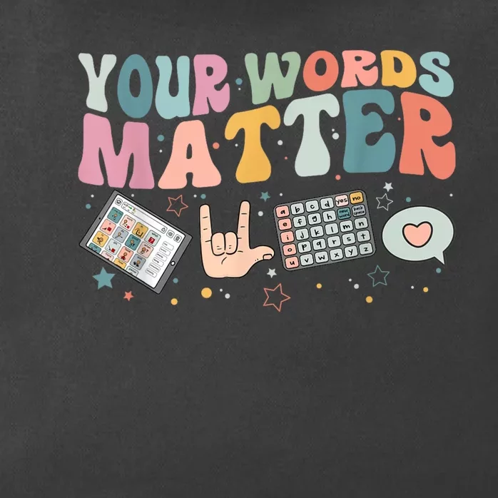 Your Words Matter Speech Therapy Language Pathologist Mental Zip Tote Bag