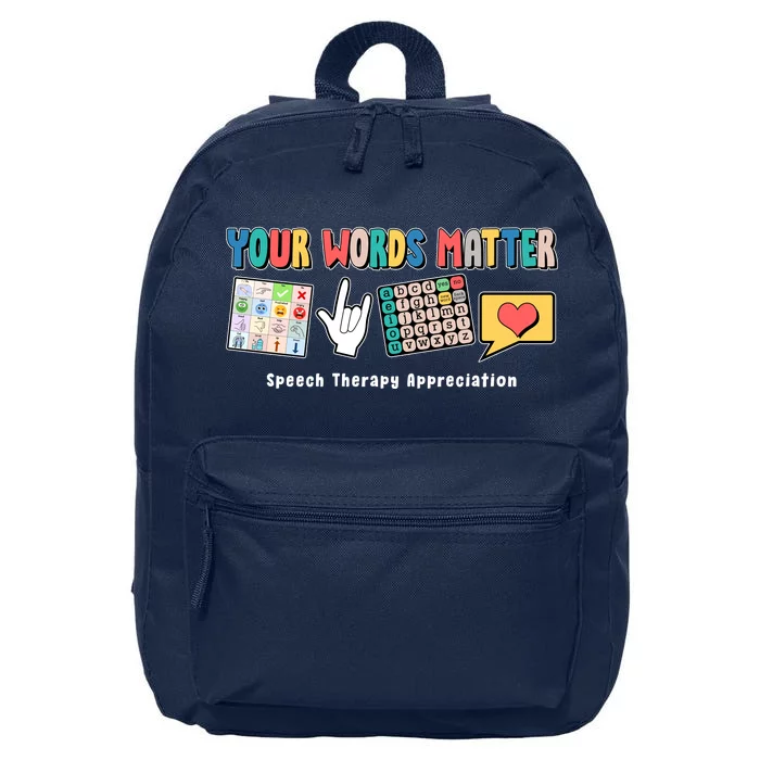 Your Words Matter Speech Therapy Appreciation 16 in Basic Backpack