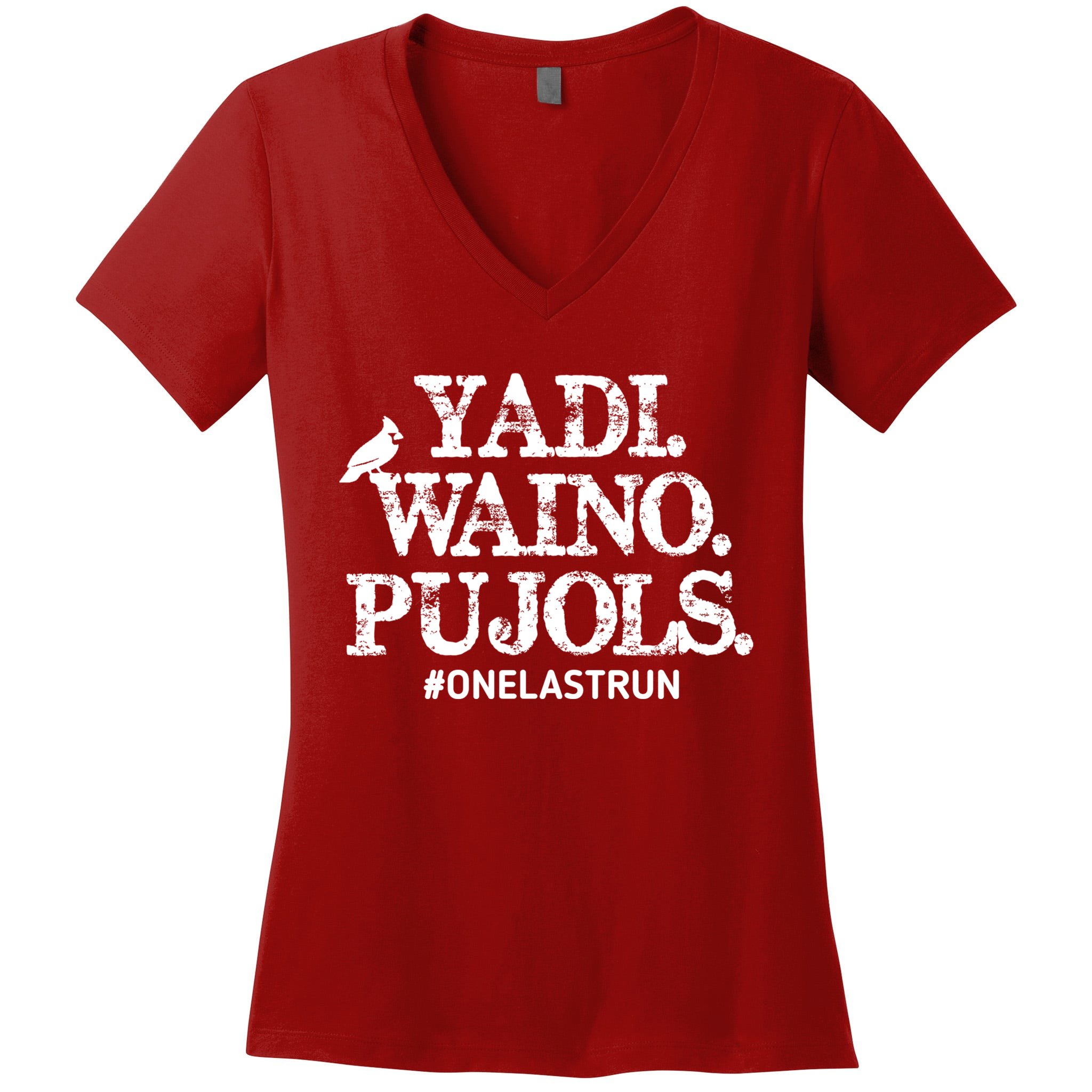 Teeshirtpalace Yadi Waino Pujols #Onelastrun Baseball T-Shirt