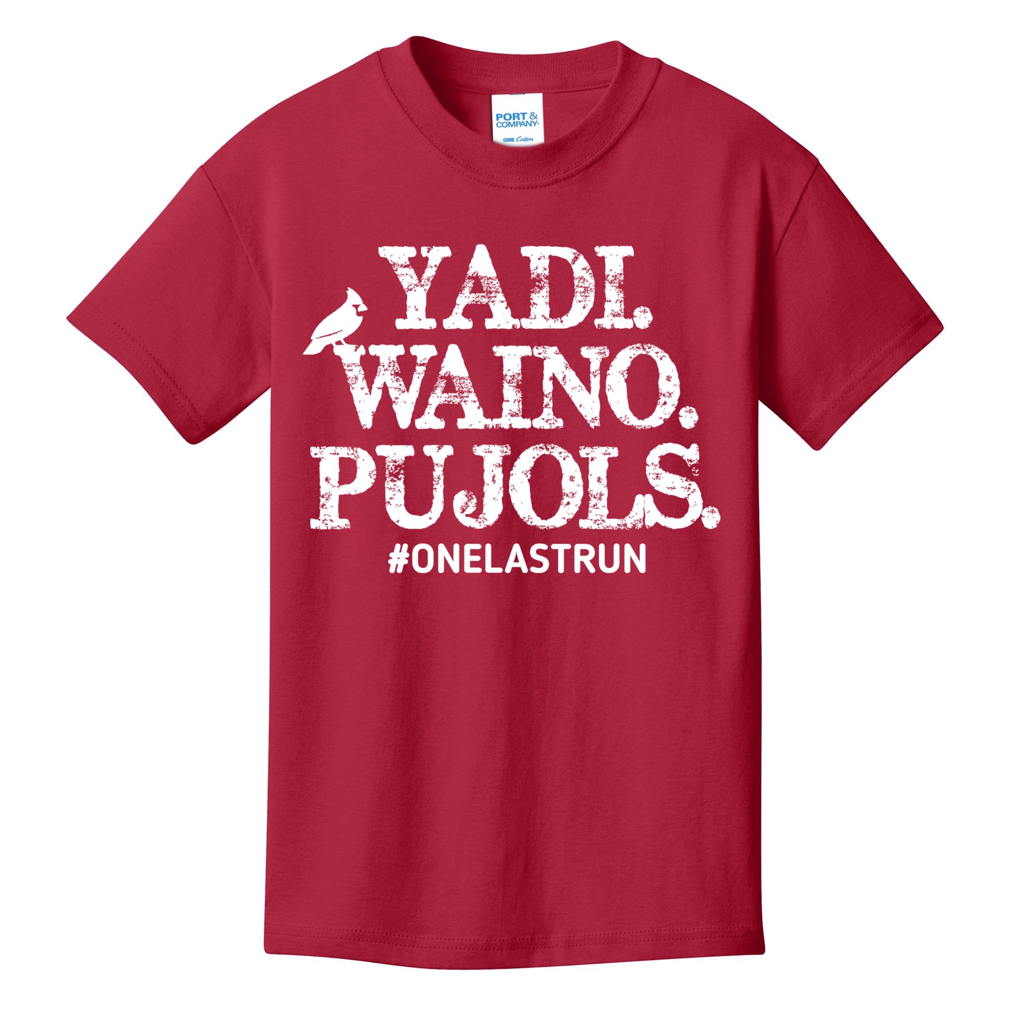 Yadi Waino Pujols One Last Run Kids Colorblock Raglan Jersey