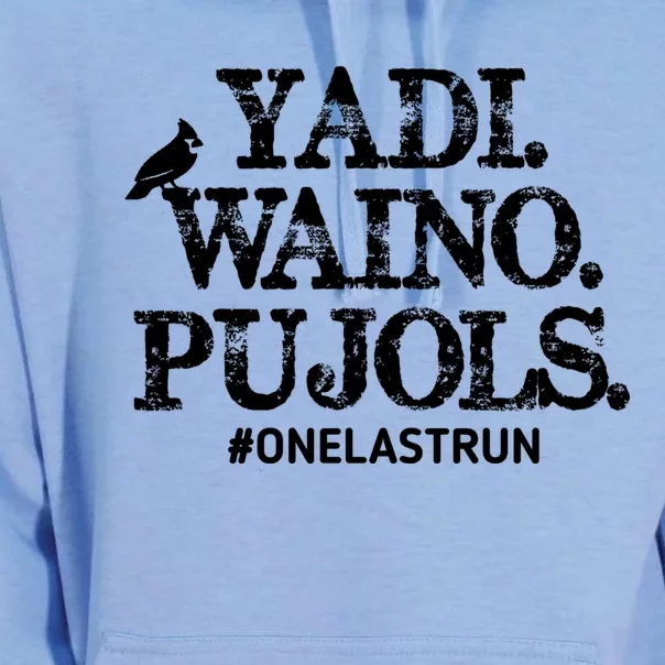 Yadi Waino Pujols #Onelastrun Baseball Unisex Surf Hoodie