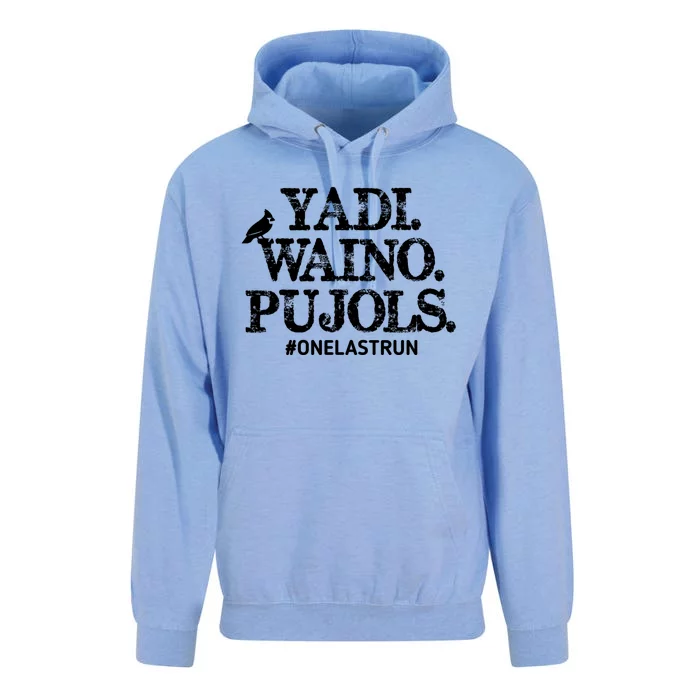 Yadi Waino Pujols #Onelastrun Baseball Unisex Surf Hoodie