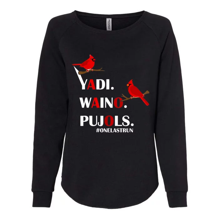 Yadi Waino Pujols For Women Womens California Wash Sweatshirt