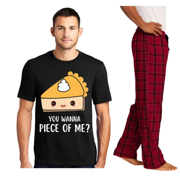 You Wanna Piece of Me Thanksgiving Funny Pumpkin Pie Pajama Set