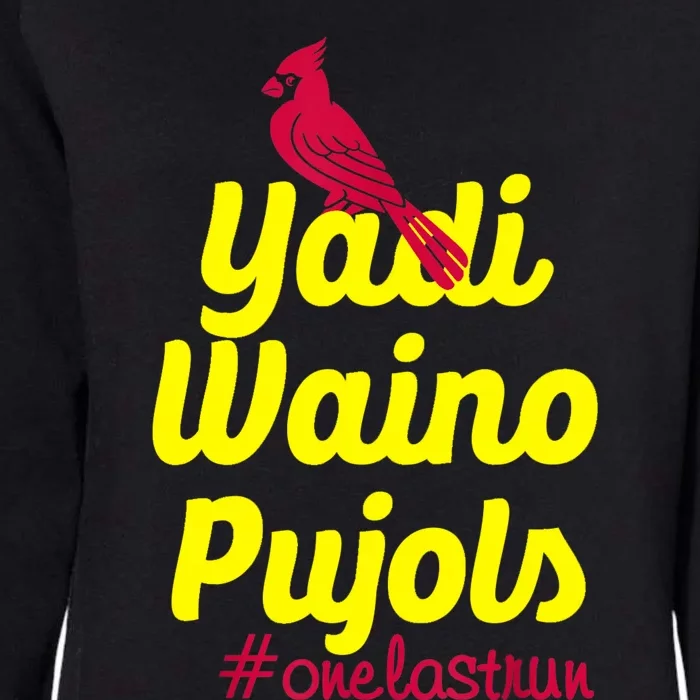 Yadi Waino Pujols Womens California Wash Sweatshirt