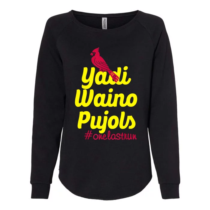 Yadi Waino Pujols Womens California Wash Sweatshirt