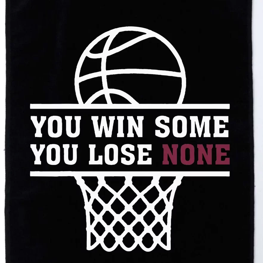 You Win Some You Lose None Platinum Collection Golf Towel