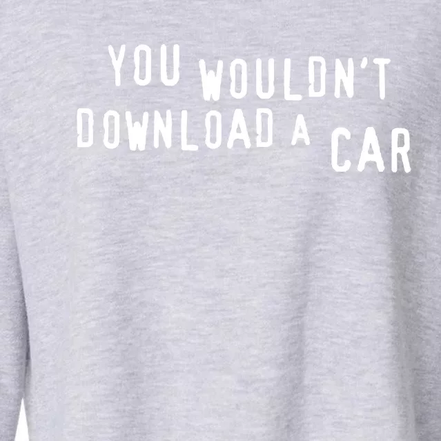 You Wouldn't Steal A Car Cropped Pullover Crew