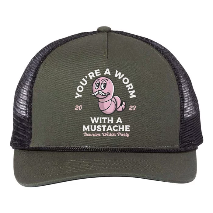 Youre Worm With A Mustache James Tom Ariana Reality Retro Rope Trucker Hat Cap