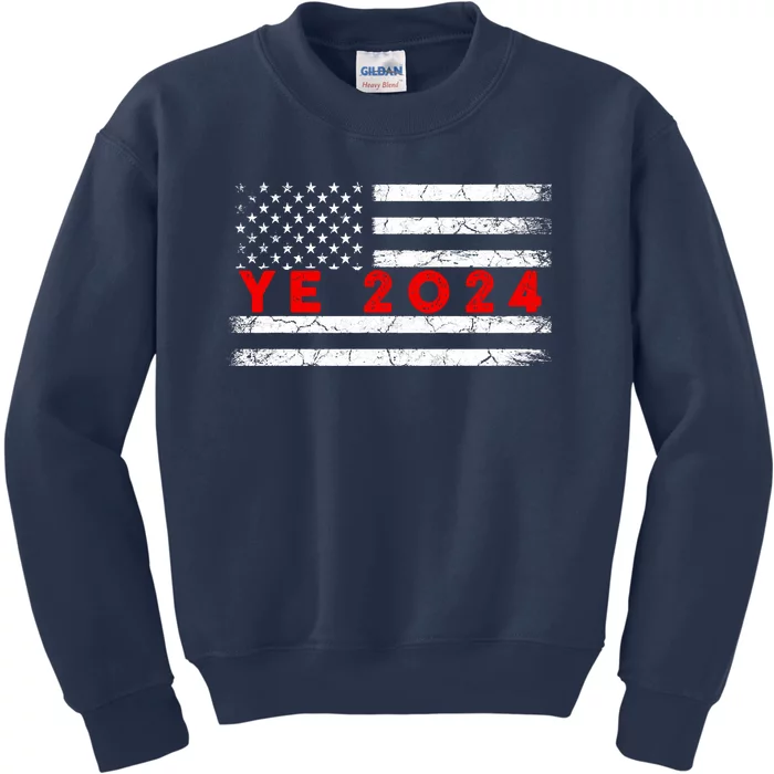 YE2024 Ye 2024 President Election Vote Vintage Kids Sweatshirt