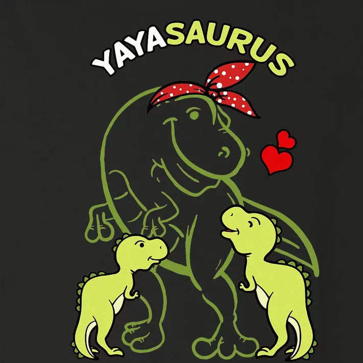 Yayasaurus Yaya 2 Dinosaur Mother's Day Toddler Long Sleeve Shirt