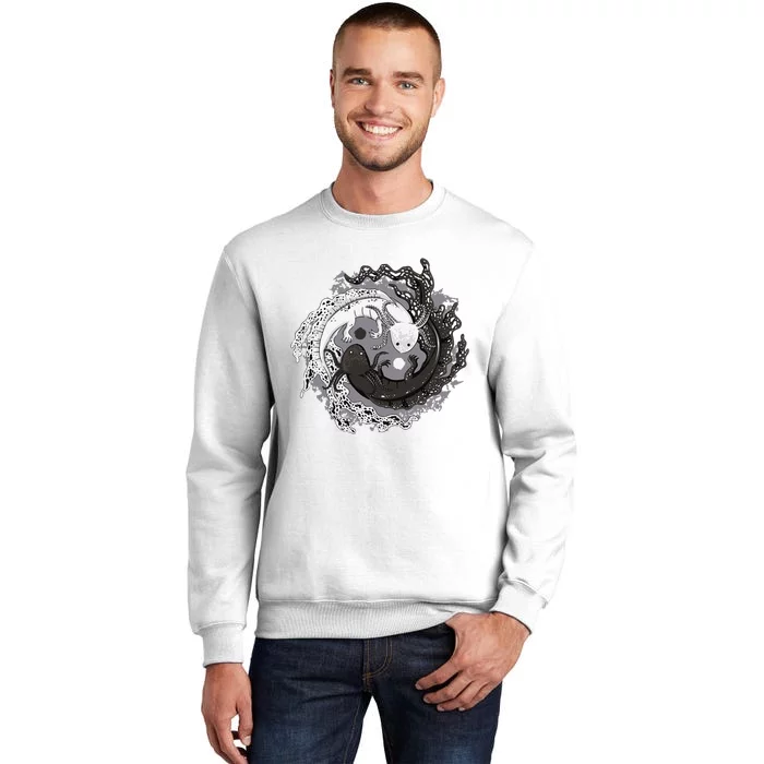 Yin Yang Axolotls Zen Axolotl Meditation Yoga Sweatshirt