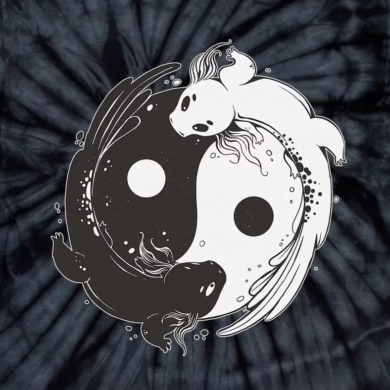 Yin Yang Axolotls  Zen Axolotl Meditation Yoga Tie-Dye T-Shirt