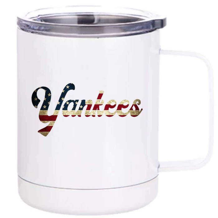 Y.A.N.K.E.E.S Front & Back 12oz Stainless Steel Tumbler Cup