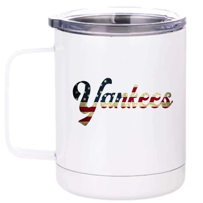 Y.A.N.K.E.E.S Front & Back 12oz Stainless Steel Tumbler Cup