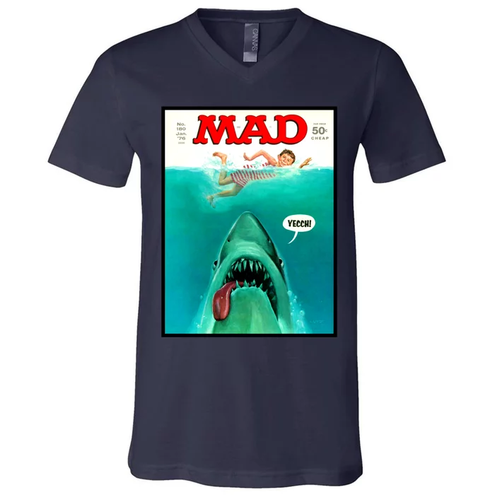 Yep Yep Another Vintage Mad Magazine Cover Art!!! V-Neck T-Shirt