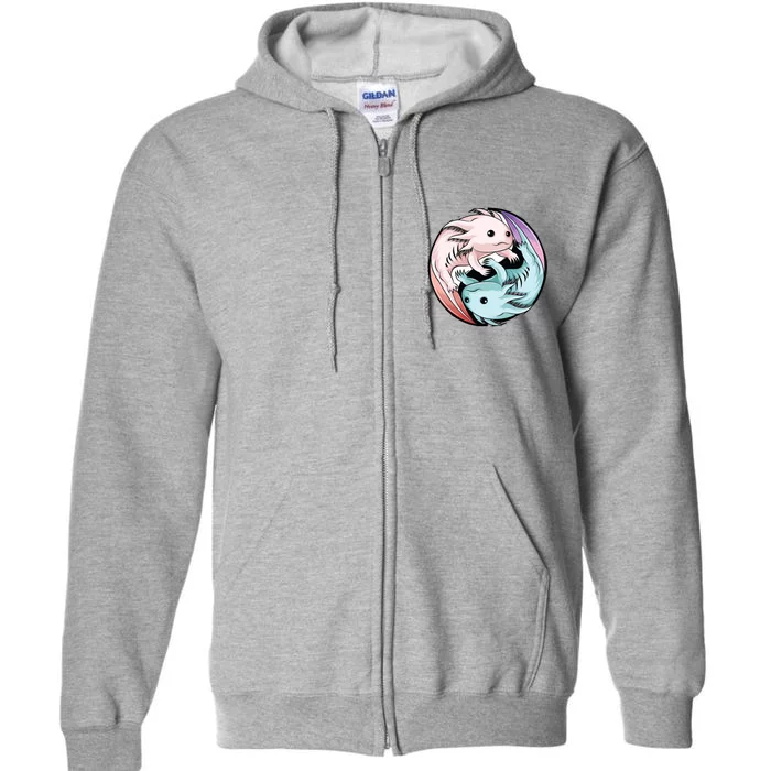 Ying Yang Axolotls Full Zip Hoodie