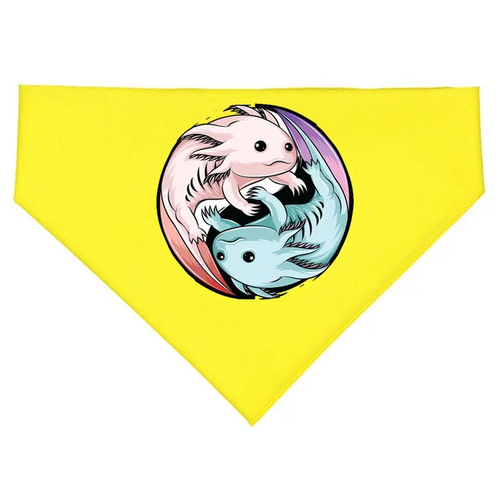 Ying Yang Axolotls USA-Made Doggie Bandana