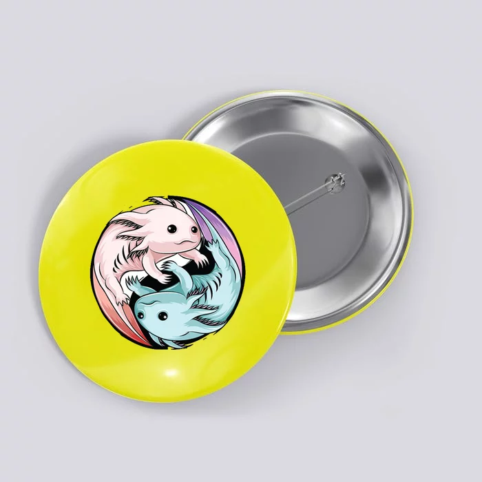 Ying Yang Axolotls Button