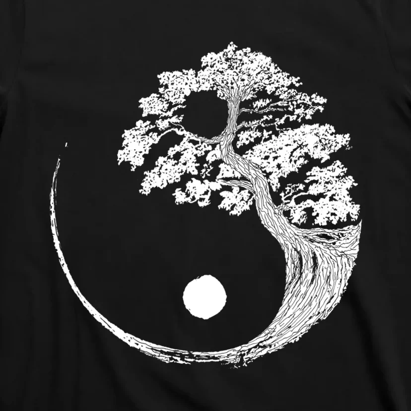 Yin Yang Bonsai Tree Japanese Buddhist Zen Gift T-Shirt