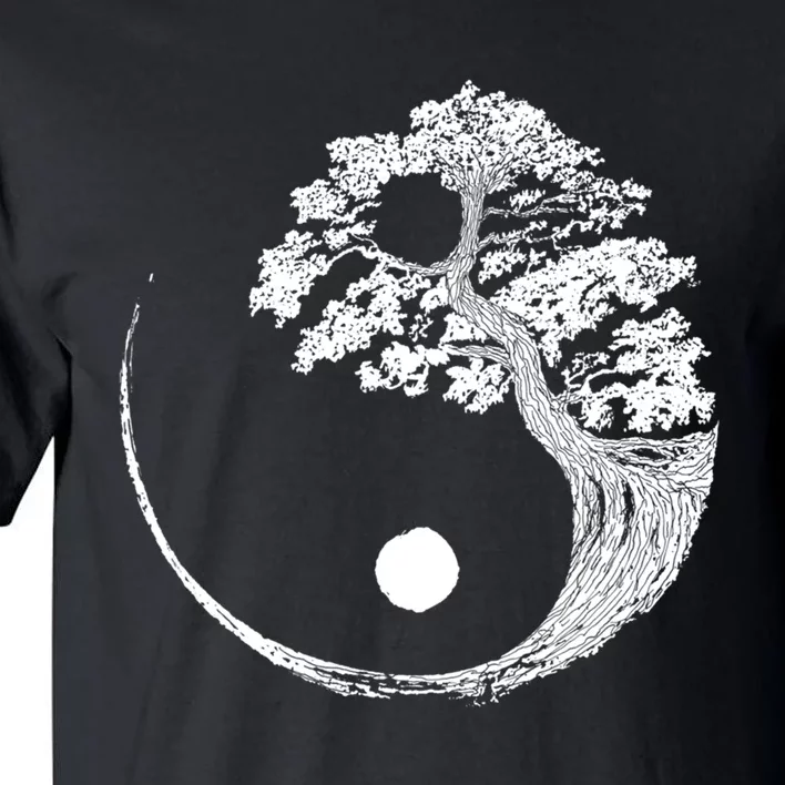 Yin Yang Bonsai Tree Japanese Buddhist Zen Gift Tall T-Shirt