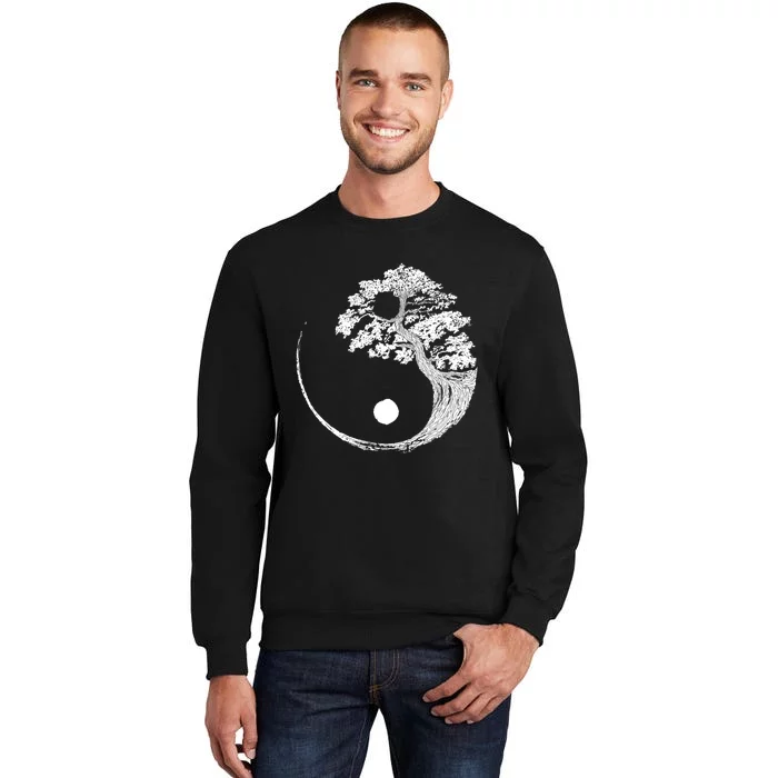 Yin Yang Bonsai Tree Japanese Buddhist Zen Gift Tall Sweatshirt