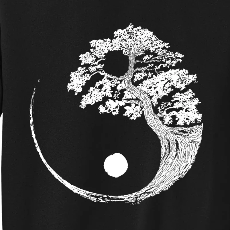 Yin Yang Bonsai Tree Japanese Buddhist Zen Gift Tall Sweatshirt