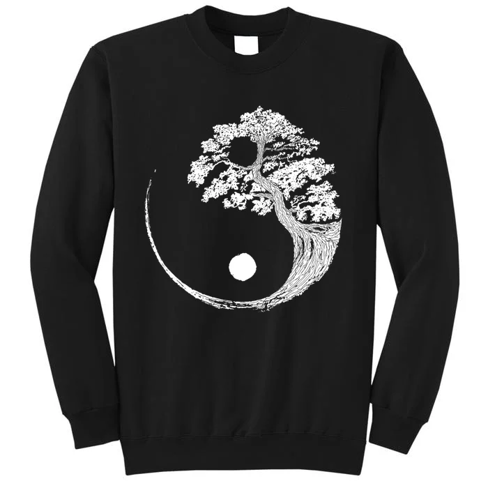 Yin Yang Bonsai Tree Japanese Buddhist Zen Gift Tall Sweatshirt