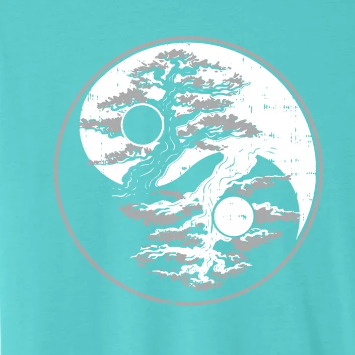 Yin Yang Bonsai Tree Spiritual Enso Circle Yoga Gift Idea Gift ChromaSoft Performance T-Shirt