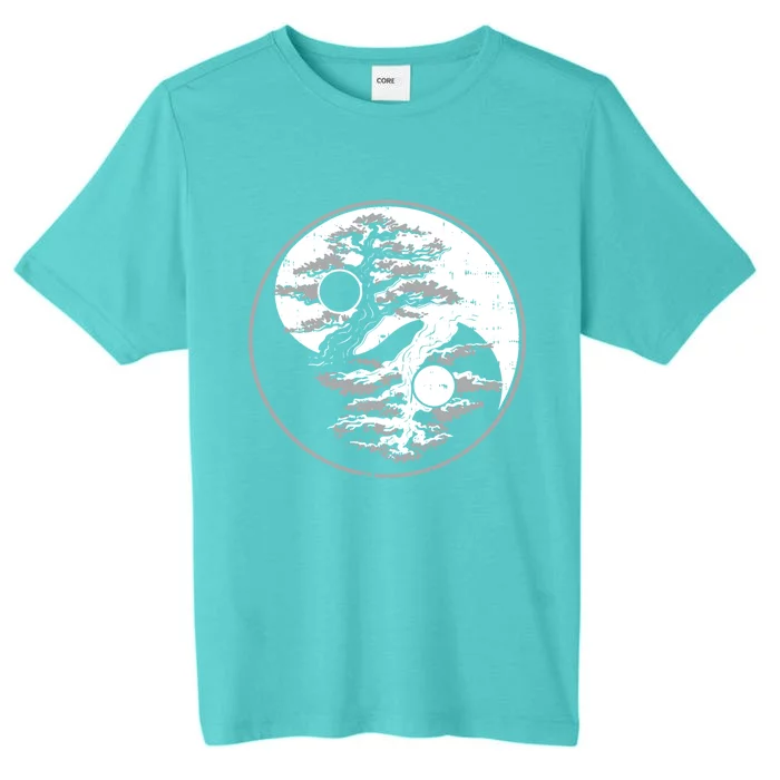 Yin Yang Bonsai Tree Spiritual Enso Circle Yoga Gift Idea Gift ChromaSoft Performance T-Shirt