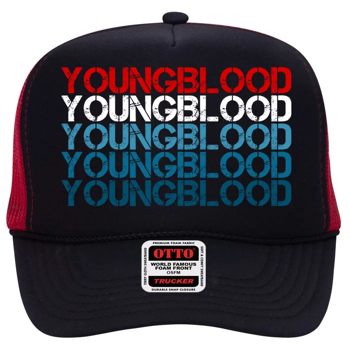 Youngblood Young Blood High Crown Mesh Trucker Hat