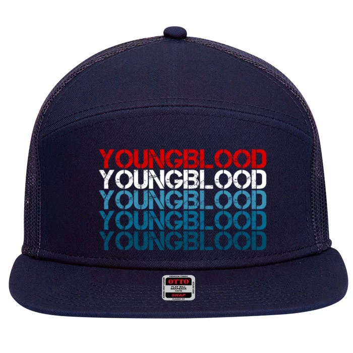 Youngblood Young Blood 7 Panel Mesh Trucker Snapback Hat