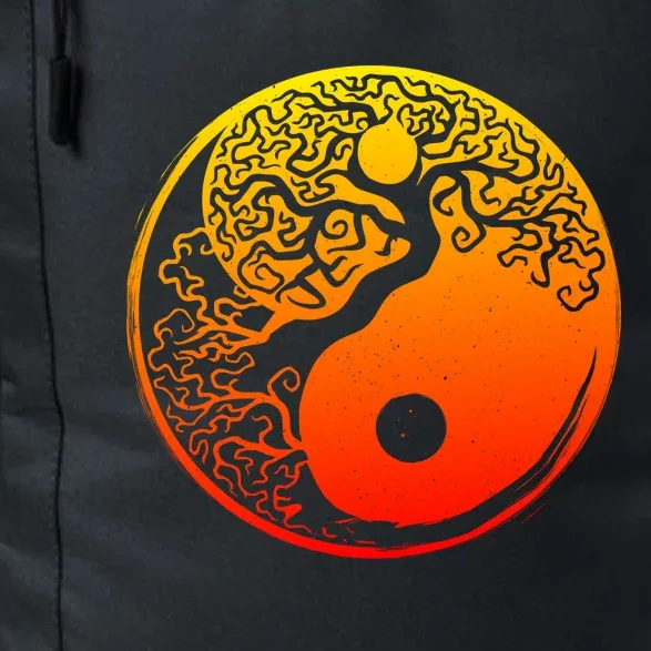 Yin Yang Bonsai Tree Japanese Cute Gift Golden Sun Buddhist Zen Daily Commute Backpack