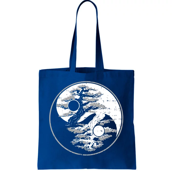 Yin Yang Bonsai Tree Spiritual Enso Circle Yoga Gift Idea Funny Gift Tote Bag