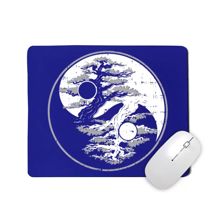 Yin Yang Bonsai Tree Spiritual Enso Circle Yoga Gift Idea Funny Gift Mousepad